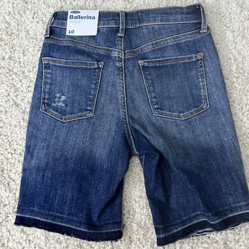 Girls Size 10 Old Navy Ballerina Jean Shorts NWT - Picture 2 of 5